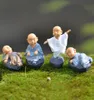 Kung Fu Cartoon Monk Figurines Mini Monk Ornaments Terrarium Decoration Moss Succulent Micro Landscape Resin Monk Crafts Kids Toy6101661