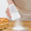 Bakningsverktyg Handig mjöl container plastpulver skakare sockerfilter för entusiaster