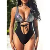 2022 YISIMAN Nuovo modello di serpente di alta qualità Splicing Splicing Swimsuit Swimsuit Swimsuit Women Women