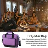 Bolsas de armazenamento Projector Case Viaje com bolsos de grande capacidade conveniente para soluções de projeção portátil segura