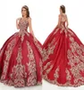 2020 Princesse Broidery Ball Robe Prom Quinceanera Robes Spaghetti Per perle Tole Back Pageant Robe pour Sweet 16 Girls7138063