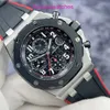 AP Casual Brance Watch Royal Oak Offshore Series 26470SO powszechnie znany jako wampirów czarna płyta czerwona igła funkcja czasu czasu automatycznego zegarek mechaniczny