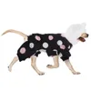 Vêtements pour chiens animaux de compagnie faciles clemms chiens chauds veste de veste du vent