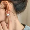 Orecchini a bottone Creativo Argento Stella Fibbia per orecchio S925 Ago Previene l'allergia geometrica per i gioielli da festa delle donne
