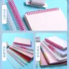 Espinhos 6pcs 22mm de plástico 30hos de folhas soltas anel Spring Spring Binding A4 DIY 160 Sheets Paper Notebook Album Office de papelaria