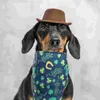 Hundekleidung 3 PCs Haustier Dreieck Stoffschalzubehör Bandana für Hunde St. Patricks Day Kostüm