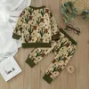 Clothing Sets 2Pcs Toddler Boys Clothes Long Sleeve Cow/Horse Prints T Shirt Pullover Tops Pants Two Pieces Outfits Baby