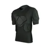 Gepolsterte Fußball-Torhüter-Jersey-Männer Sportsicherheitsschutz Verdicker Ausrüstung T-Shirt Elbow Football Trikots Vest Protector 240325