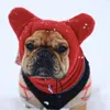 Habitant pour chien Hotte chaude chapeau d'hiver Pitre de l'animal de compagnie doux réglable COUPS COLADE COURS COUVERT