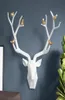 Resina 3d Big Deer Head Home Decor per Accessori per decorazioni per statue a parete Abstract Scultura moderna animale per animali decorazioni a parete T202475438