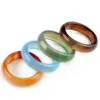 Bands Anneaux 5pcs Couleur mixte Agate Anneau de bijoux de mariage Party de mariage ANNIVERSAIRE ACCESSOIRES DE COMMORATIONS CADEAU RÉVERSI