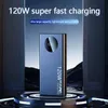 Zasilacze z telefonu komórkowego 50000 mAh 120W Super szybkie ładowanie zasilania Bank Duża obsługa baterii PD Wyjście Wyjście dla iPhone'a Samsung Mobile Zasilanie 2443