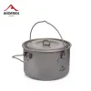 Supplies Widesea Camping Tableware Titanium Cookware Set Tourism Cauldron Outdoor Cooking Pot Picnic Kitchen Hiking Trekking