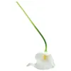 Flores decorativas 1/10pcs brancos brancos falsos calla lily decoração de casa caseiro buquê de buquê de mesa de flor Vaso de flores Arranjo