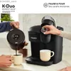 Makerzy kawy K-Duo Essentials Black Single Service K-Cup Pod kawą maszyna czarna Y240403CHYZ