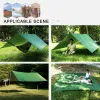 Skyddsrum Hammock Rain Fly Tent tarp vattentät vindtät camping skydd solskade bärbar strand solskydd camping tält för camping