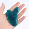 Massagestenar Rocks Natural Harts Jade Stone Gua Sha Gouache Scraper Massager för ansikts kropp ansiktshud lyft rynka ta bort skönhet spa vårdverktyg 240403