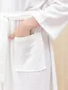 Serviette portable Bathrobe de bain Waffle Couple de nuit Bonne compagnon pour les voyages et la maison