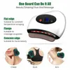 Massage Stones Steine Mikrostrom -Körpermassagemaschine USB -Ladung Elektrische Guasha rote Nadelstein Massage Schabt galvanische Haut Schönheit 240403