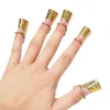 Poggiadito in metallo poggiadito esteso poggiadito poggiadito terapia della luce armatura cristallo nail art supporto in alluminio una scatola da 5 argento oro