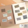 Enveloppe cadeau 60pcs Inspirational Quote Stickers Vintage Typewriter Style Motivational Sticker Quotes For Scrapbooking Planner Planner Phone