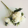 Fleurs décoratives 3pc Décorations de mariage Mini Chrysanthemum Bouquet Real Silk Flower Zinnia