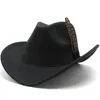Berets Cowboy Hat Fashion And Unique Unisex Solid Jazz With Cow Shaped Decoration Western Sorero Hombre