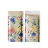 Mailers 50Pcs Kraft Paper Bubble Bags Flowers Printed Gift Packing Bag Self Sealing Bubble Envelope Courier Mailbag 12x20.4cm/24x36.8cm