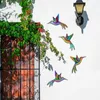 Decorative Figurines Metal Bird Wall Decor Art Decorations Vibrant Ornament 3D Sculpture Hanging For Living Room Bedroom 26 X 22Cm