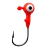 Fishhooks 50pcs / lot Hooks de tête de gabarit 1 g / 1,8 g / 3,5 g / 7g 5color accessoires d'eau salée