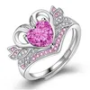 Band Rings N Zircon Stone Crystal Ring For Women Wedding Engagement Fashion Jewelry High Quatlity Drop Delivery DHKNP