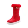 Bottes Zapatos De Mujer 2024 Créateur De Mode Femmes Chaussures Garder En Peluche Au Chaud Cheville Neige Hiver Grande Taille 32-43 C-60