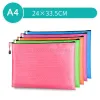 Borsa 5pcs A3 Document Borsa A4 Cipper Bag Borsa Waterproof File B4 File Informazioni BASSO STUDENT PROVA PARTE DI PAGAMENTO STAMPA