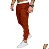 Pantalon pour hommes tissu tissu décontracté avec poches mtifonctionnelles pour hommes 2024 Design Dernier Style Drop Livrètre vêtements Vêtements OT3C6