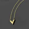 Luxe designer v ketting vrouwen roestvrij staal goudketting kettingen mode paar sieraden geschenken voor vrouw accessoires groothandel