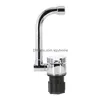 Kitchen Faucets Foldable Rv Water Tap Chrome Polished Rust-Proof Faucet With Brass Construction Boating Equipment For Bar Drop Delive Dhjii