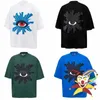 Herr t-shirts pufftryck hus med fel t-shirt för män kvinnor casual ögontryck tee t-shirt j240402