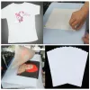 Punch 50pcs/set T -shirt A4 Överför pappersjärn på värme Tryck A4 Lätt pappersutskriftstryck Skjortor bläckstråle för t tyger hantverk x5H3