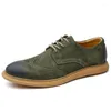 Sapatos casuais de couro masculino tênis oxford masculino brogues roman driving vestido