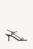 Scarpe da donna La fila sandalo nudo nero vera vera pelle vera sandali minimalisti sandali di fibbia regolabili chiusura da 65 mm