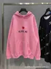 Designer High Version B Home Tanabata Liebe gesticktes Fleece Hoodie INS Paris Loose Ehepaar Sweater Modemarke Männer und Frauen gleicher Stil Bubv