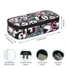 Väskor Kawaii Panda Bear Pencil Case Cute Animal Print Stationery Multifunktion Zipper Pencil Box Teens Fashion Pouch