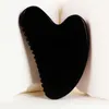 Massage Stones Rocce Black Obsidian Face Gua sha strumento per la cura della pelle per il corpo della testa del corpo naturale minerale in pietra massager di bellezza per la salute di bellezza 240403