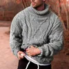 Maglioni maschile 2023 Turtleneck casual a colori solidi a colore casual maglione caldo strataghi abbottonate invernali di trench di trench drop delivery a dhcgp