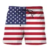 Short masculin Allemagne USA UK Flag Pleach Print Board Swimsuit 2024 Summer Hawaii Swim Trunks Surdimension Cool Kids Ice