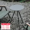 Furnishings Outdoor Aluminum Alloy Table Folding Round Table Selfdriving Travel Equipment Supplies Portable Picnic Camping Table