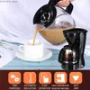 صانعات القهوة صانع القهوة HouseLin مع توقف السيارات و Carafe Carafe 12 كوب أسود Y240403
