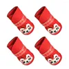 Ropa para perros 4pcs buenas botas de nieve para mascotas apariencia adorable impermeable de larga duración de dibujos animados de dibujos animados con estilo de cachorros de panda suministros