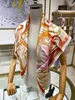 Designer Gift Scarf Decoration Scarf Satin Satin Silf Scarf Touch Lightweight Scialme Scialcina Scarpa Scarpe Sciarpa per Para Scarpa per Para Scarpa per BRIBBA