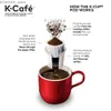 Coffee Makers Coffee machine K-Cafe single service K-Cup coffee machine latte machine and cappuccino machine black charcoal Y240403